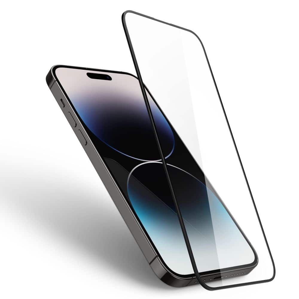 SPIGEN GLASS FC KALJENO STEKLO ZA IPHONE 14 PRO ČRNO