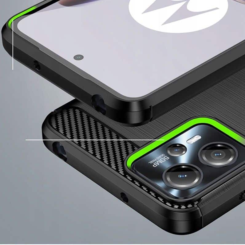 TECH-PROTECT TPUCARBON OVITEK ZA MOTOROLO MOTO G13 / G23 črna