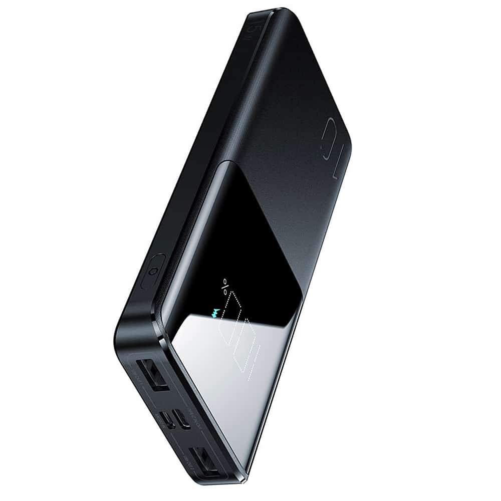 JoyRoom - Power Bank (JR-T013) - 2x USB- Type-C- Micro-USB - z velikim digitalnim zaslonom - 15W - 10000mAh - črna