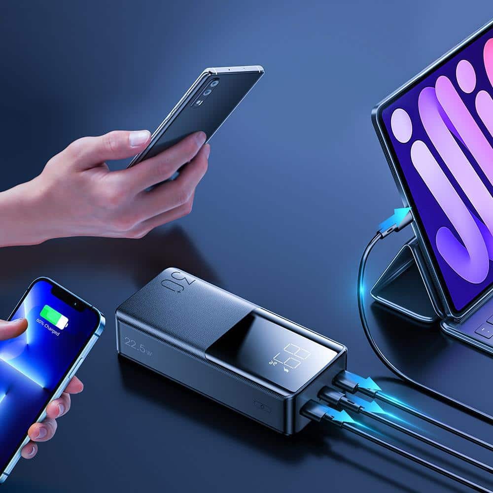 Joyroom powerbank 30.000 mAh 15W črn (JR-T015)