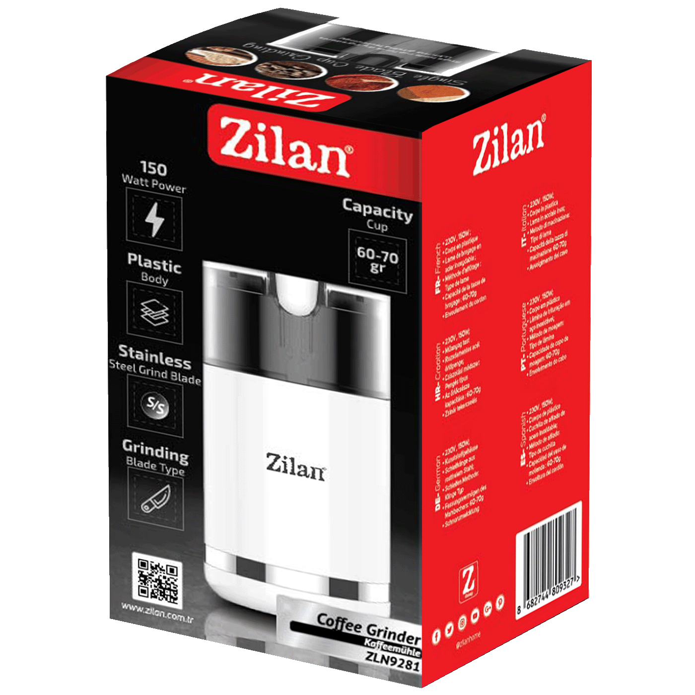 Zilan mlinček za kavo, 150W - ZLN9281