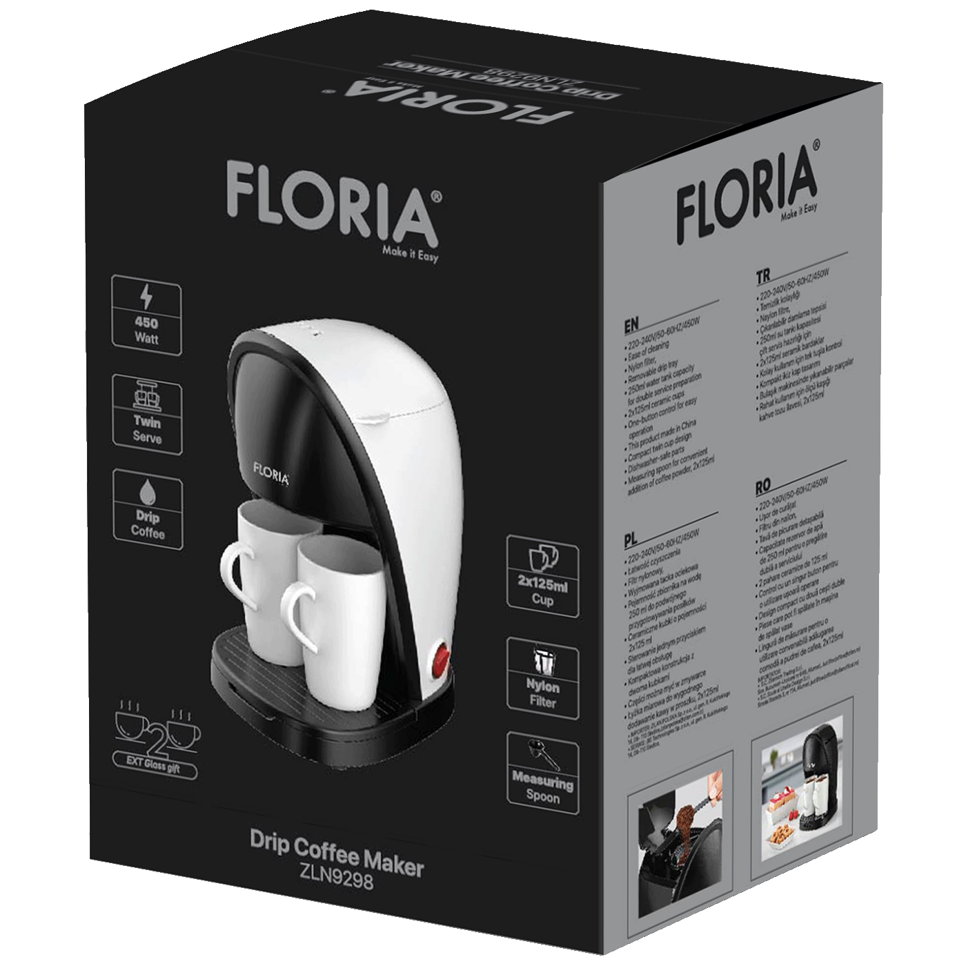 Floria aparat za kavo, 370-450W - ZLN9298