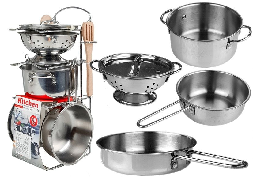 Višedijelni set kuhinjskog pribora za igru Miniature - metalni