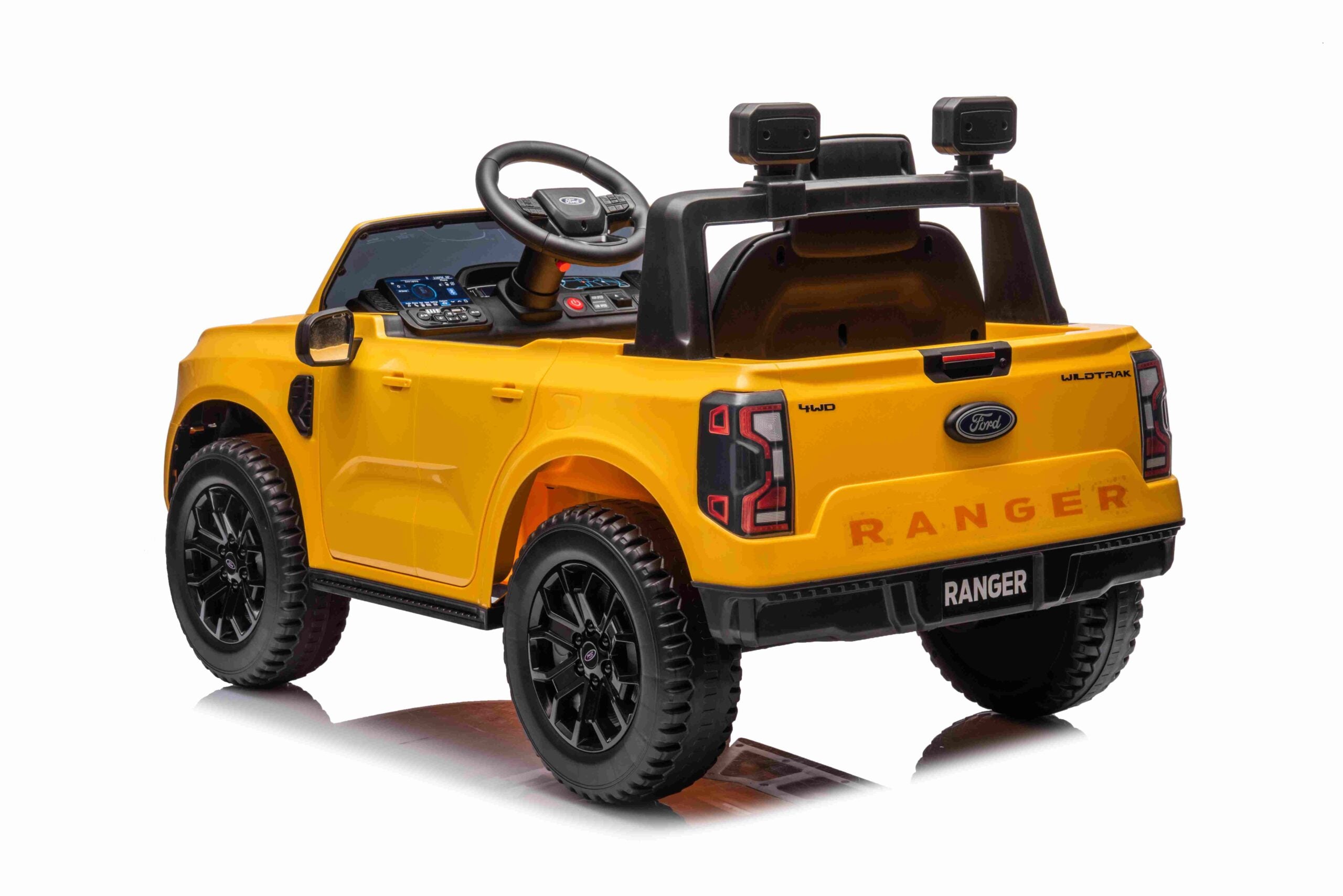 Licencirani auto na akumulator Ford Ranger LIFT - žuti