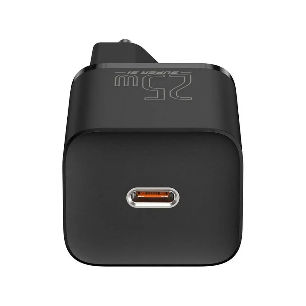 BASEUS stenski polnilec tipa C hitri polnilnik 1C PD 25W črn CCSP020101/CCCJG25CE