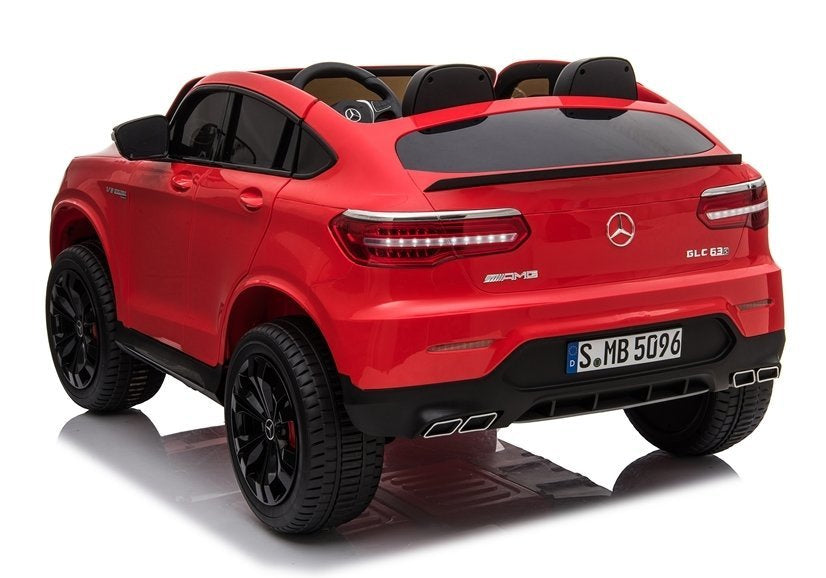 Licencirani auto na akumulator Mercedes GLC 63S QLS 4x4 - dvosjed - Crveni