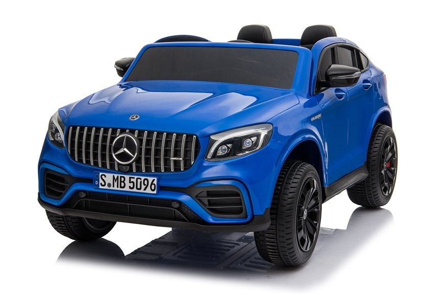 Licencirani auto na akumulator Mercedes GLC 63S QLS MP4 - dvosjed - plavi/lakirani