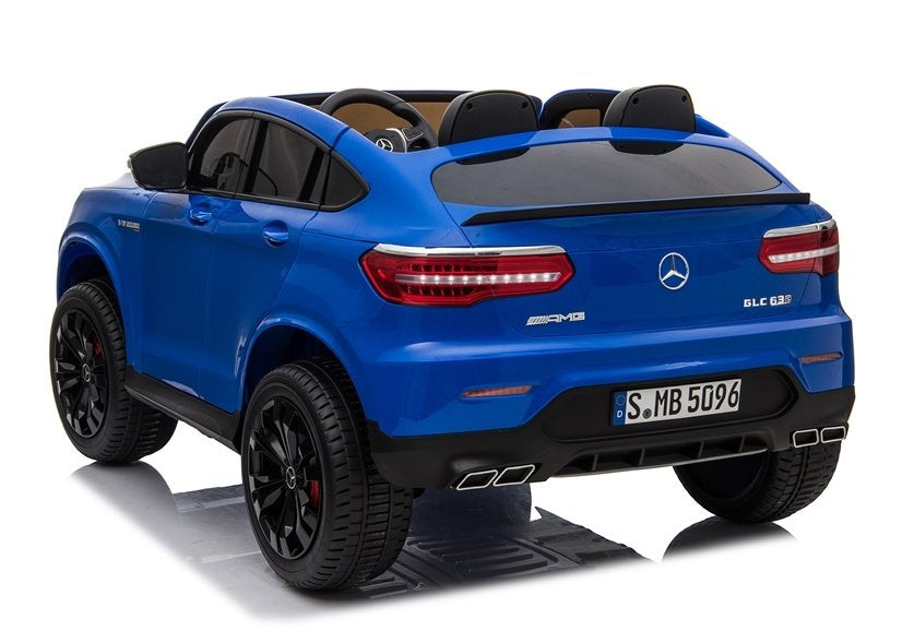 Licencirani auto na akumulator Mercedes GLC 63S QLS MP4 - dvosjed - plavi/lakirani