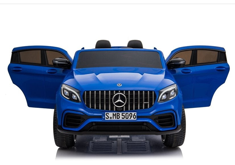 Licencirani auto na akumulator Mercedes GLC 63S QLS MP4 - dvosjed - plavi/lakirani
