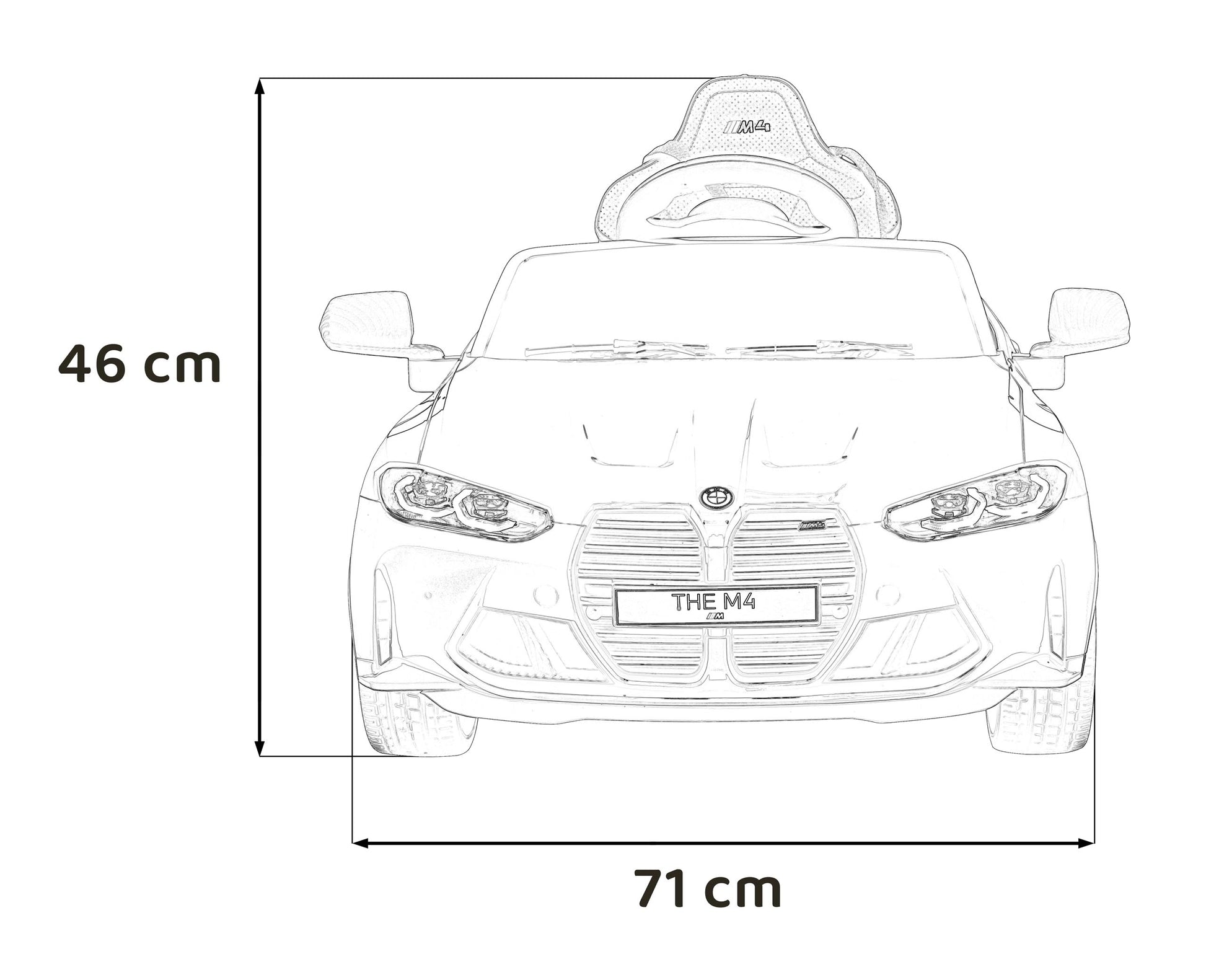 Licencirani auto na akumulator BMW M4 - crveni