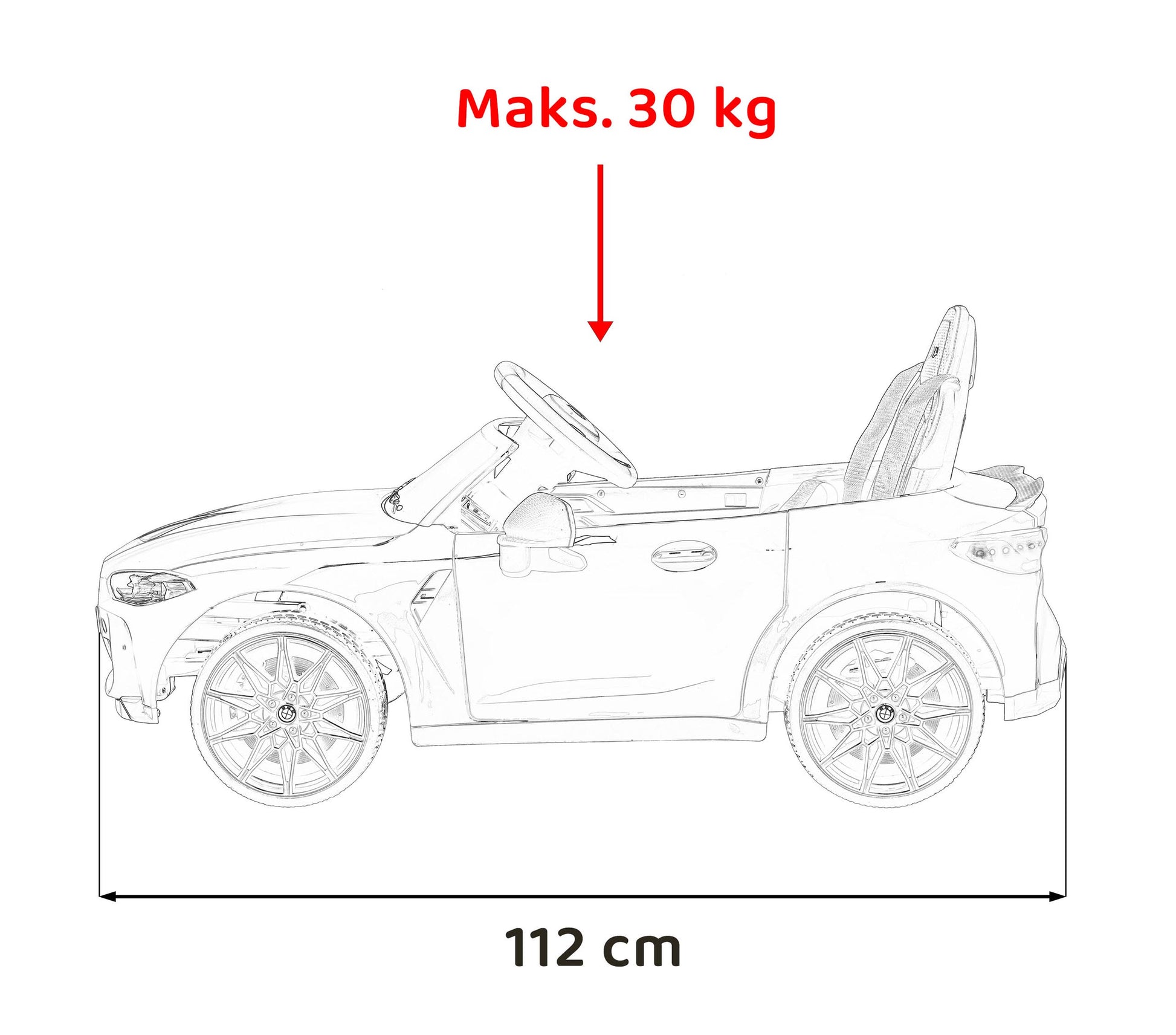 Licencirani auto na akumulator BMW M4 - crveni