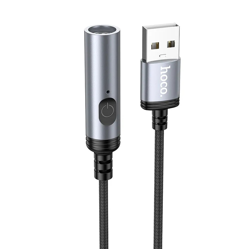 HOCO adapter za vžigalnik na USB-A priključek UA30 30 cm - črn