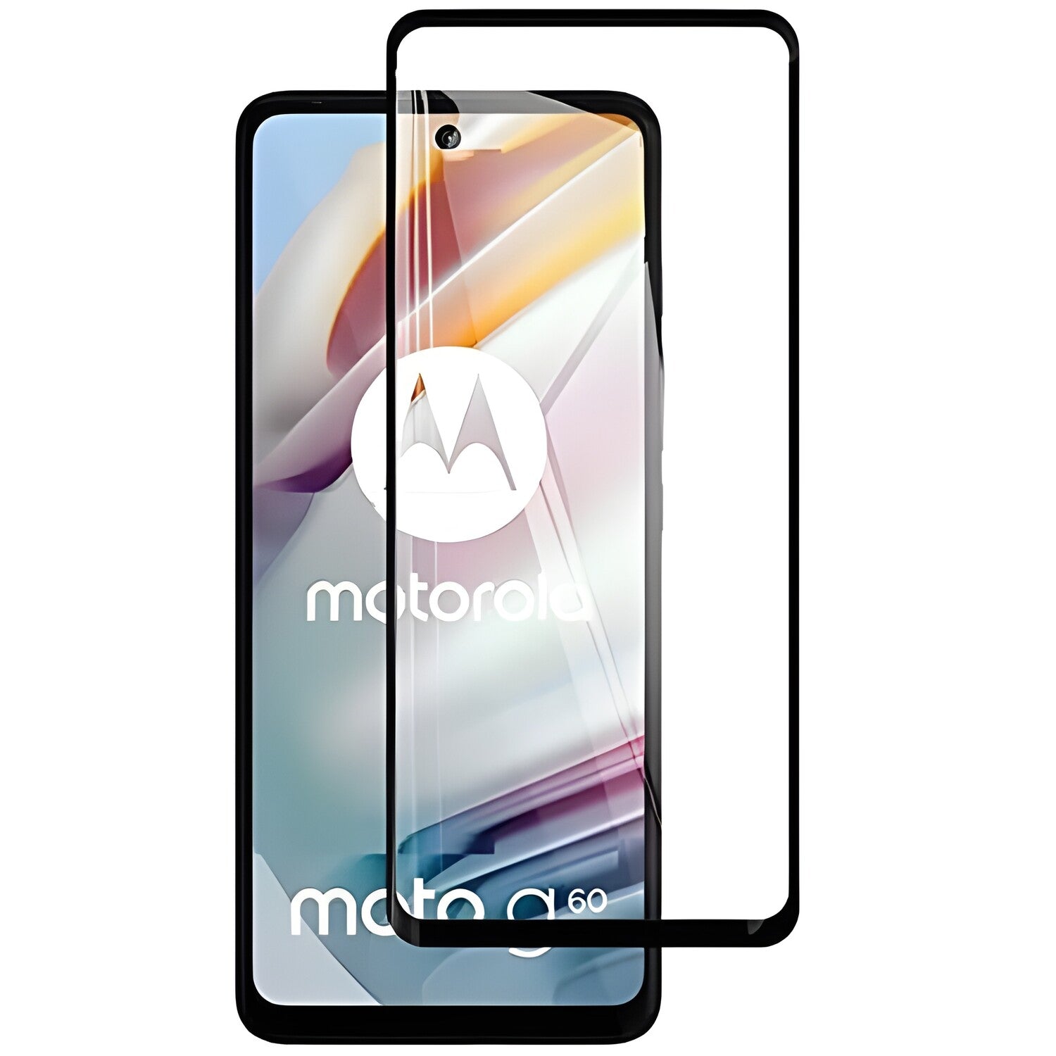 Premium kaljeno staklo 9H za Motorola Moto G60S - Crna KP26603