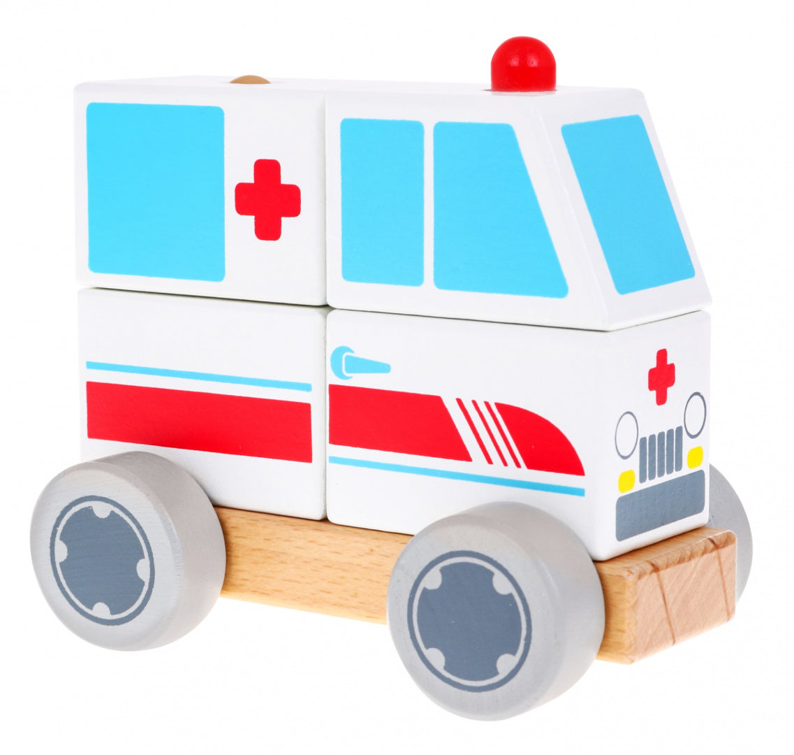 Drveni edukativni kombi hitne pomoći za sastavljanje  - Ambulance
