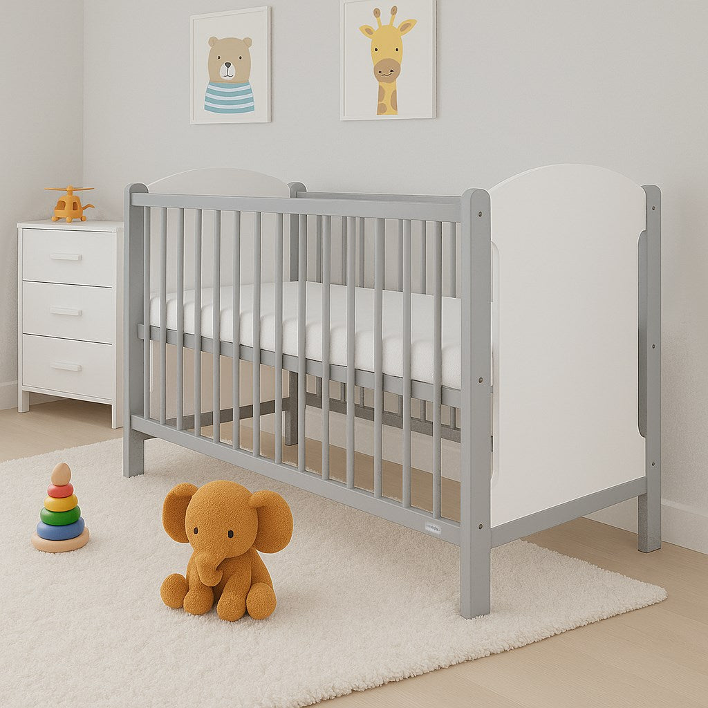 Krevetić New Baby Elsa white-grey