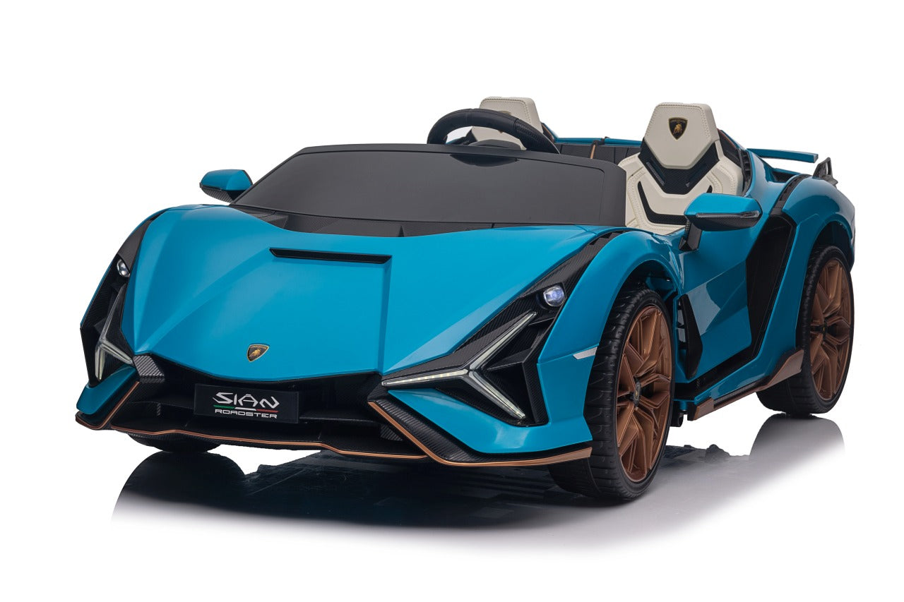 Licencirani auto na akumumulator Lamborghini SIAN 4x100W - dvosjed - plavi