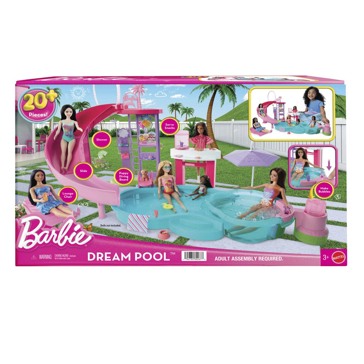 Barbie JFP01 dodatak za lutku Bazen za lutku