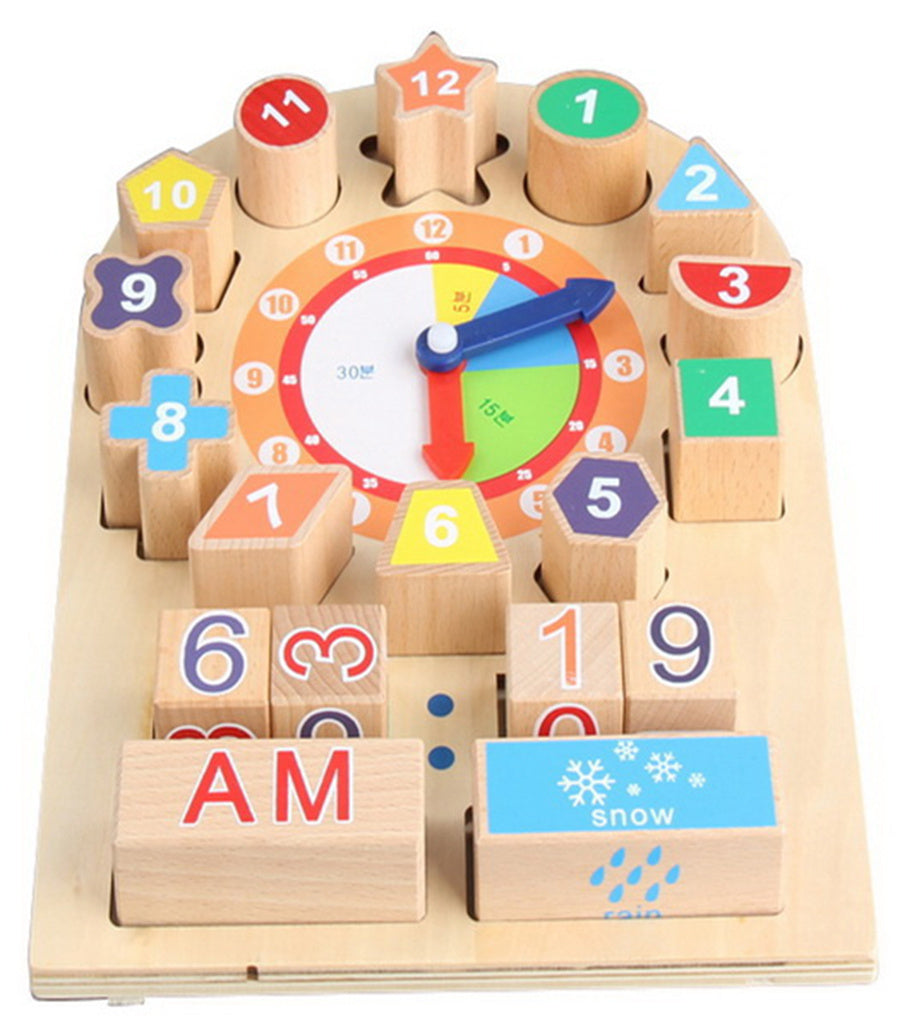 Wooden Clock For Learning