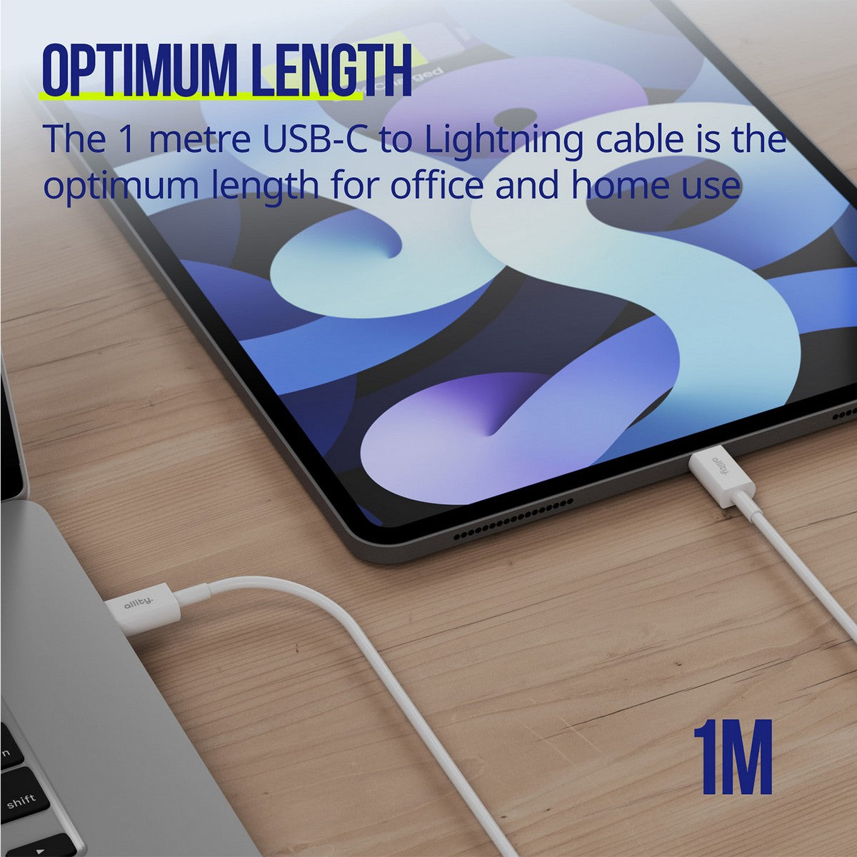 ALLITY kabel AUC-03 USB-C -USB-C 2,0 m 100W BIJELI