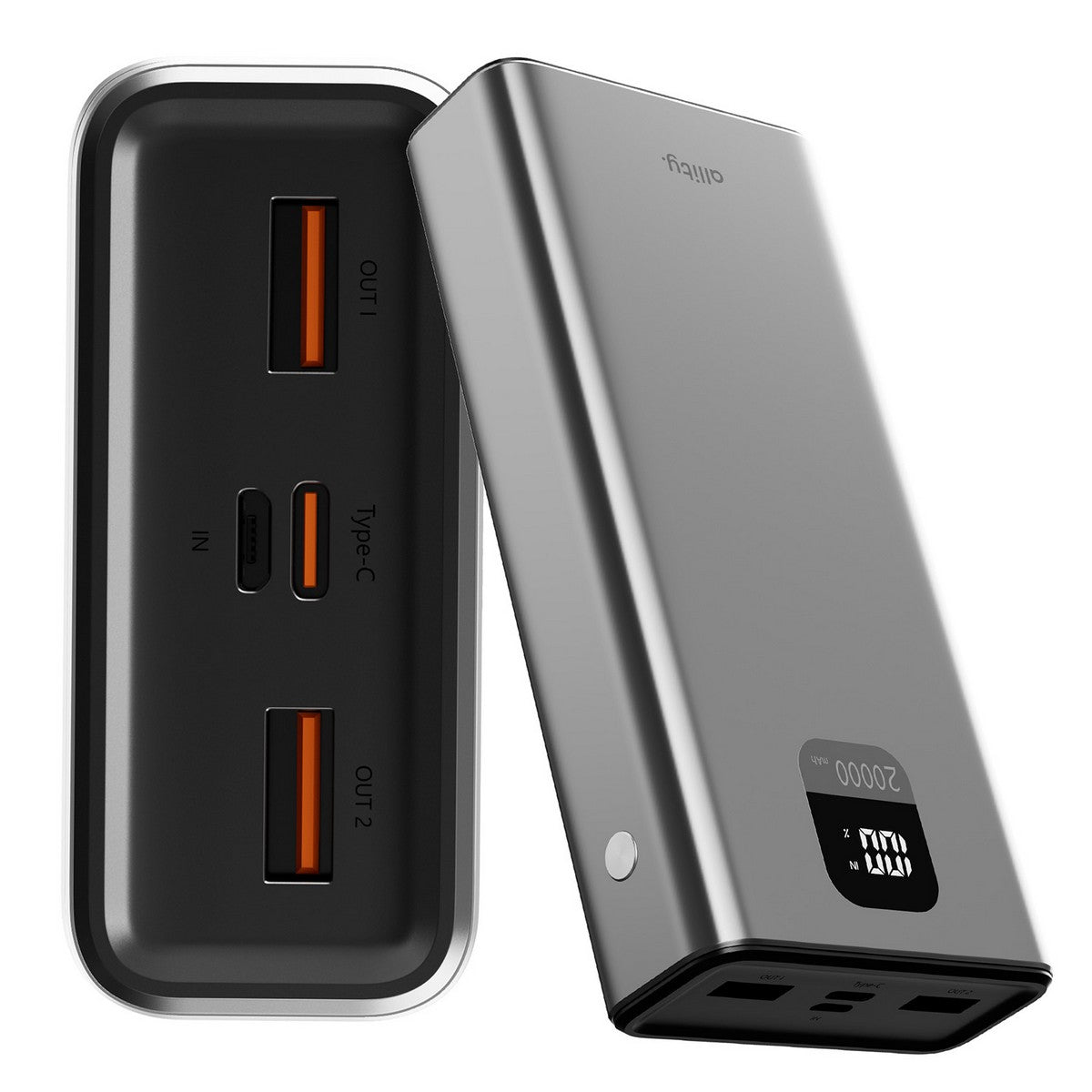 ALLITY prijenosna baterija APB-100 QC 22.5W 20000 mAh siva
