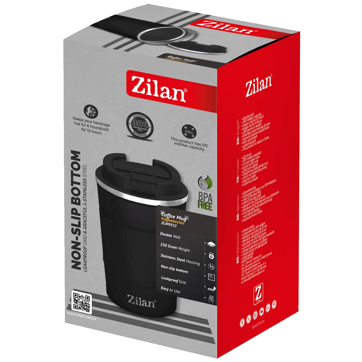 Zilan Termovka, 510 ml, črna - ZLN9922