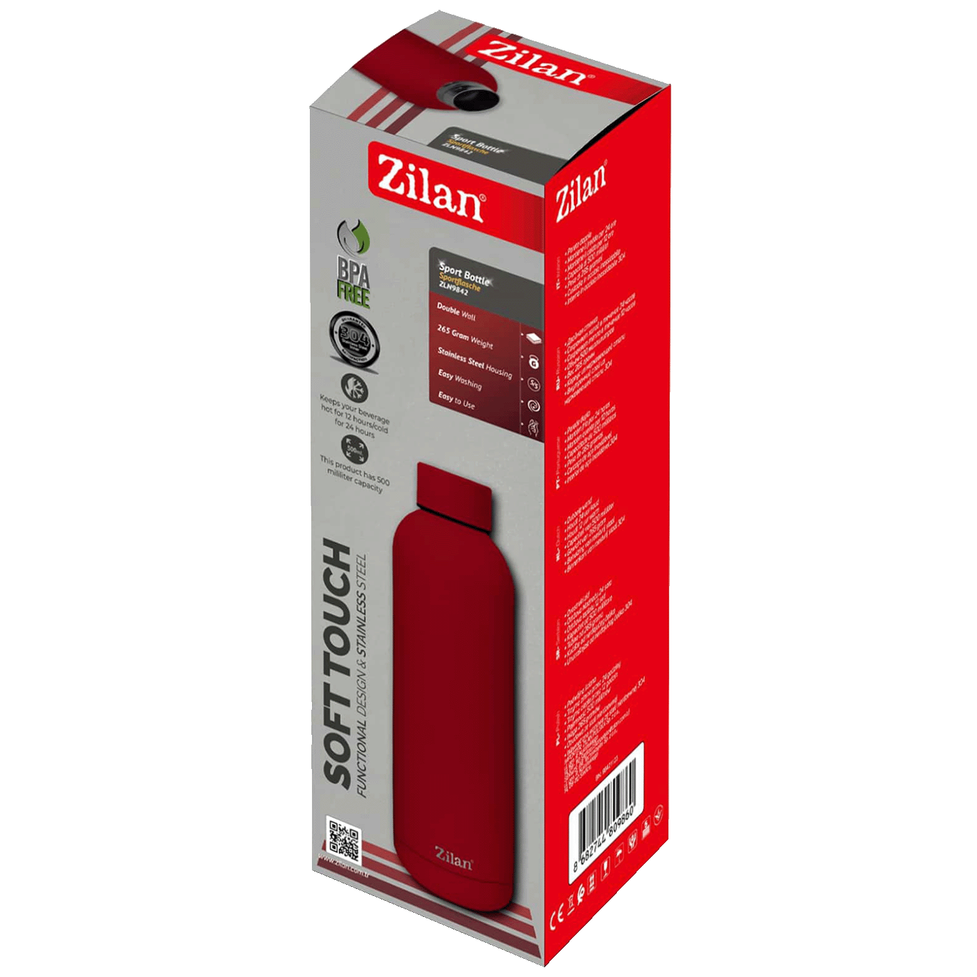Zilan Termos boca, 500 ml, crvena - ZLN9842