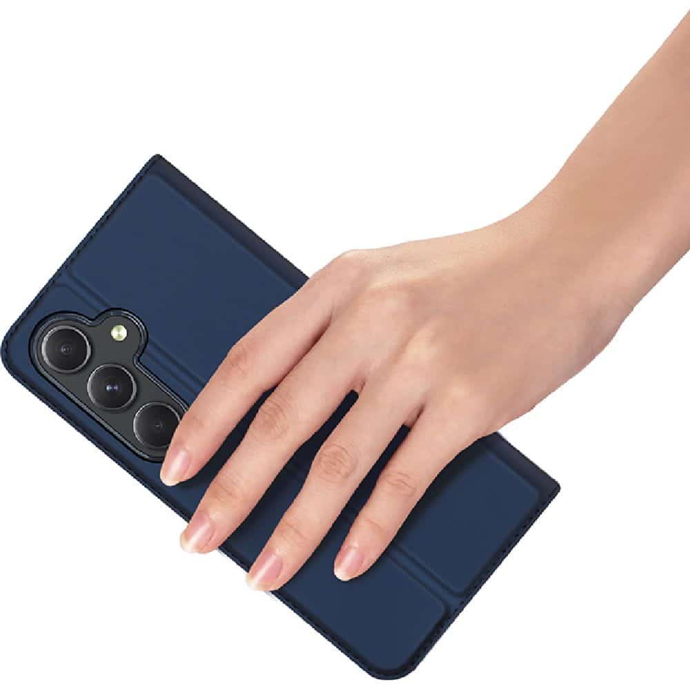 DUX DUCIS Skin Pro – preklopna torbica za Samsung Galaxy A55 modra