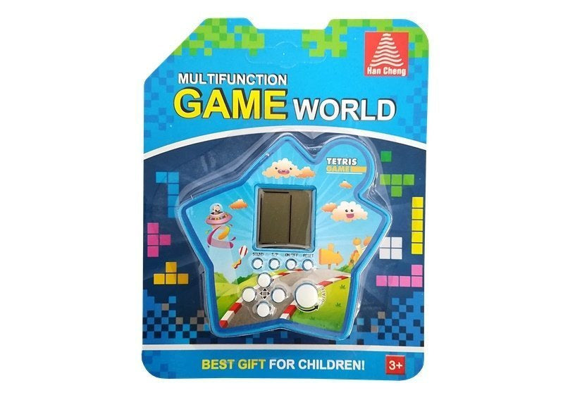 Brick Game Electronic Tetris Portable Star Blue