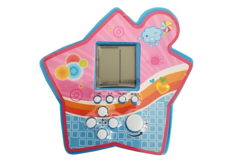 Brick Game Electronic Tetris Portable Star Blue