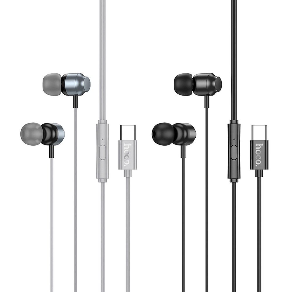 Hoco M122 USB C žičane slušalice In-Ear crne