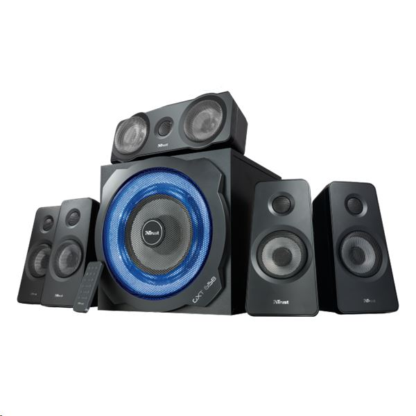 Trust GXT 658 Tytan 5.1 set zvučnika 90 W Univerzalno Crno 5.1 kanali
