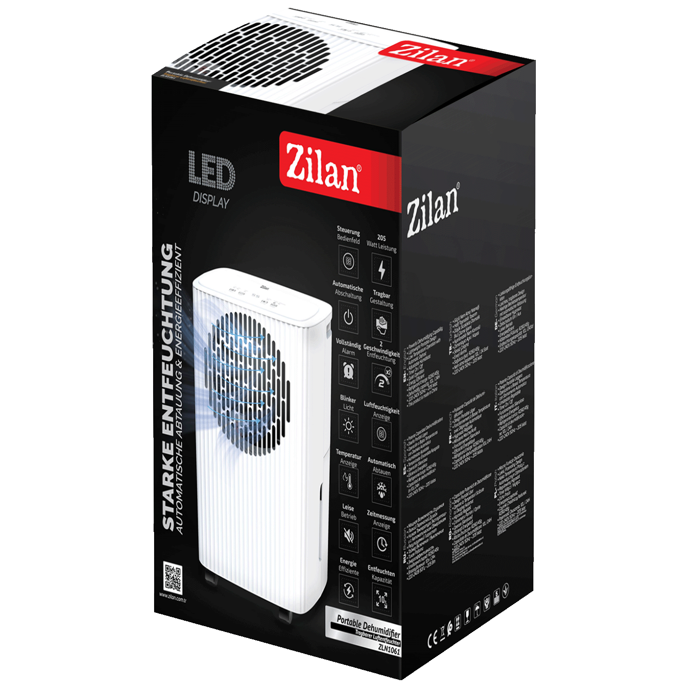 Zilan Isušivač/Odvlaživač zraka, 10l/24h, R290 - ZLN1061