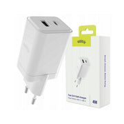 ALLITY zidni punjač GaN PD QC ATC-01-45WAC 1x USB-C 1x USB-A 45W bijeli