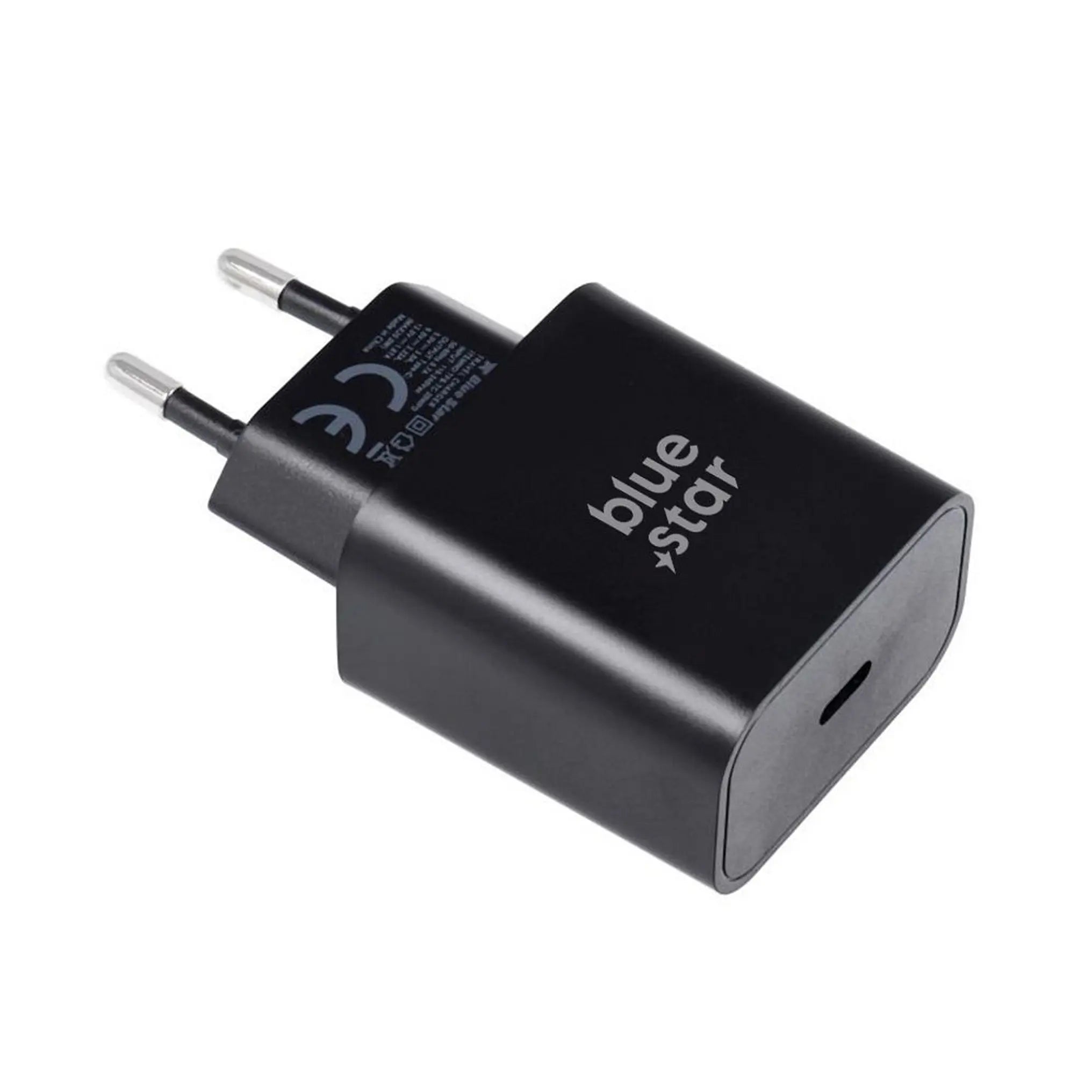 Punjač za telefon Blue Star USB C QC4.0 PD 3A 25W + kabel USB C na USB C crni