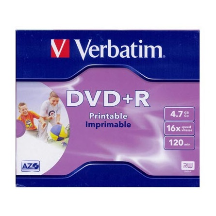 Verbatim DVD+R Printable 4,7 GB 1 kom