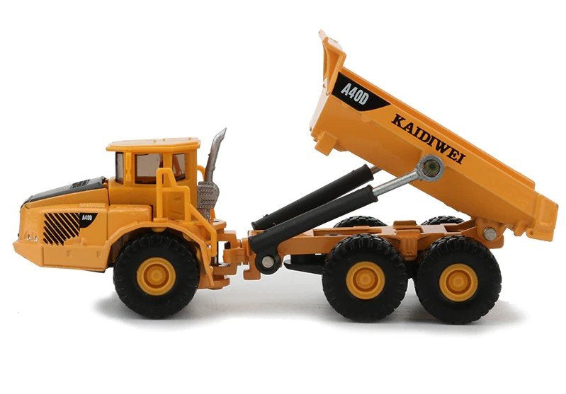 Metalni kiper kamion 1:87 sa pokretnim dijelovima - žuti
