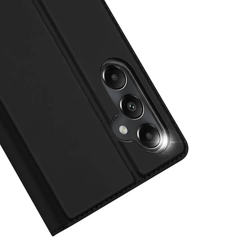 DUX DUCIS Skin Pro – gladka usnjena preklopna torbica za SAMSUNG GALAXY A05s črna