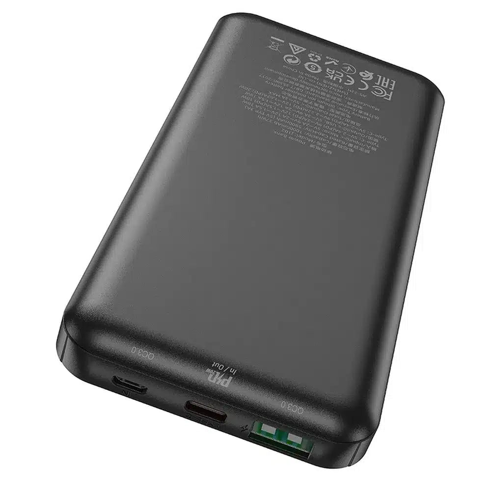 HOCO power bank 10000mAh PD QC3.0 3A 20W J102 črn