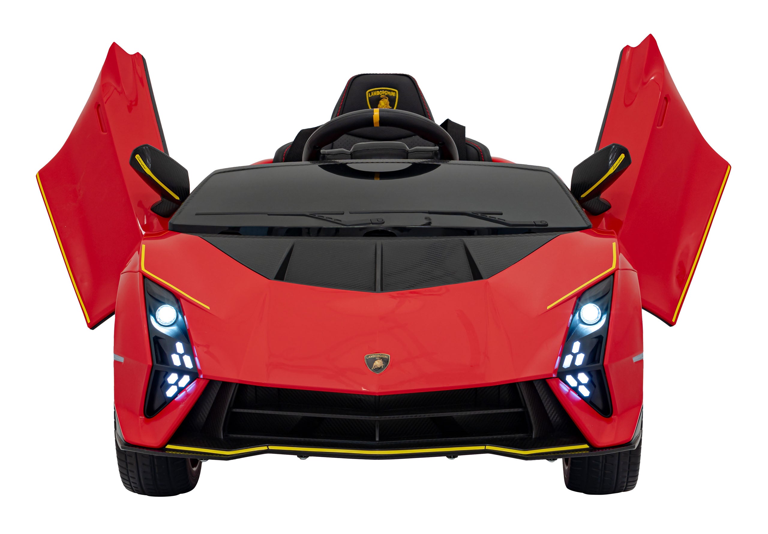 Licencirani auto na akumulator Lamborghini Invencible - crveni