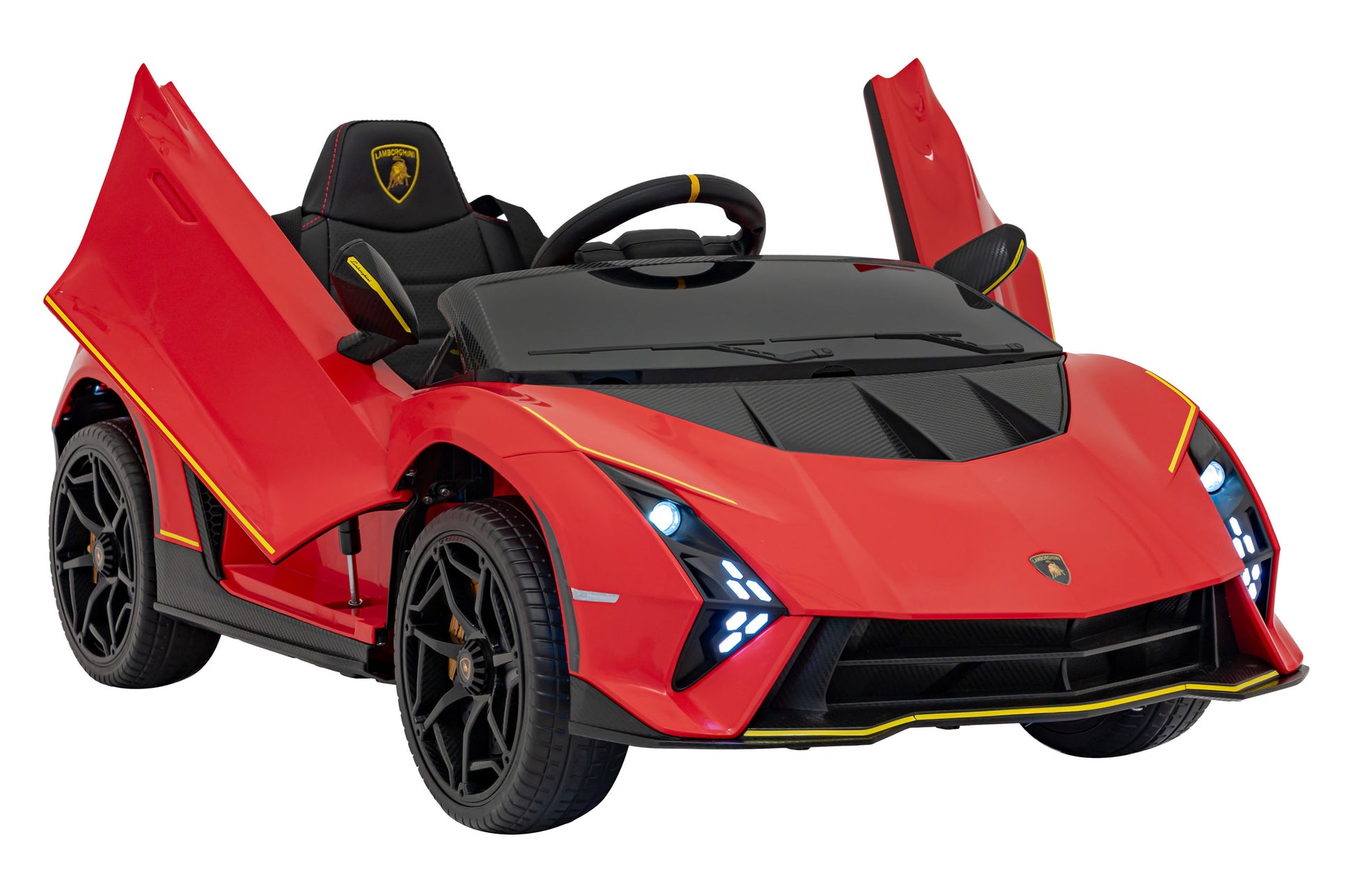 Licencirani auto na akumulator Lamborghini Invencible - crveni