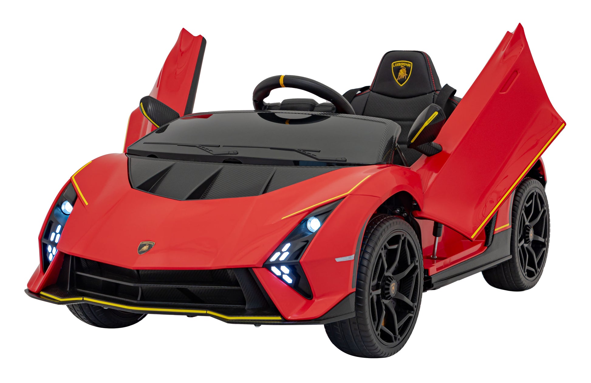 Licencirani auto na akumulator Lamborghini Invencible - crveni