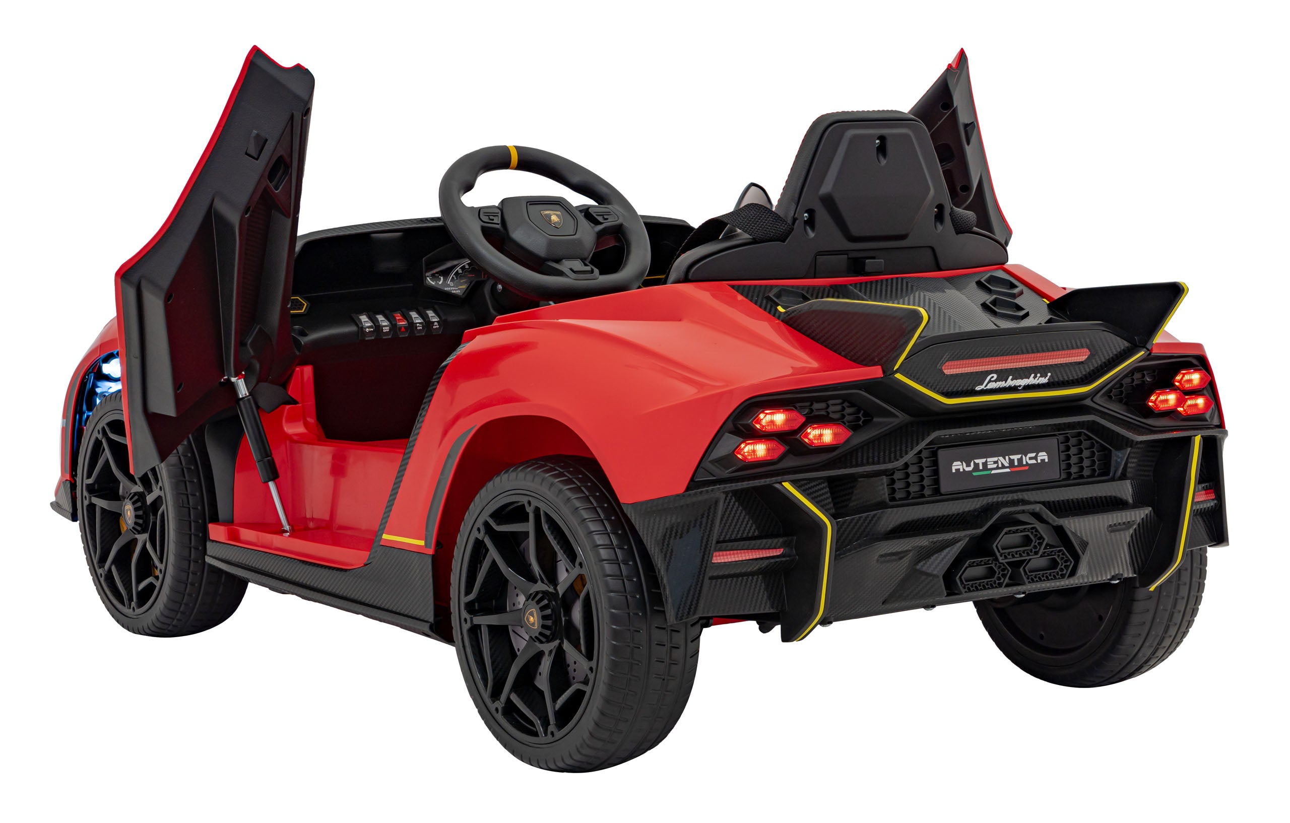Licencirani auto na akumulator Lamborghini Invencible - crveni