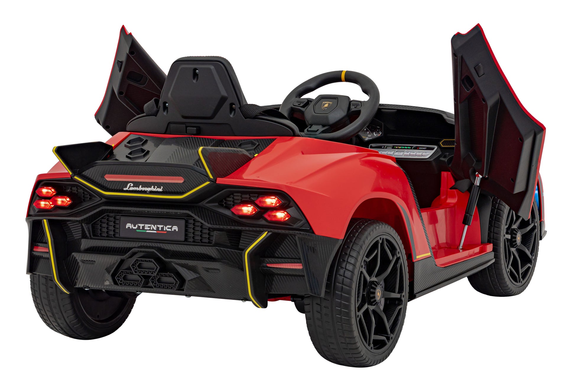 Licencirani auto na akumulator Lamborghini Invencible - crveni