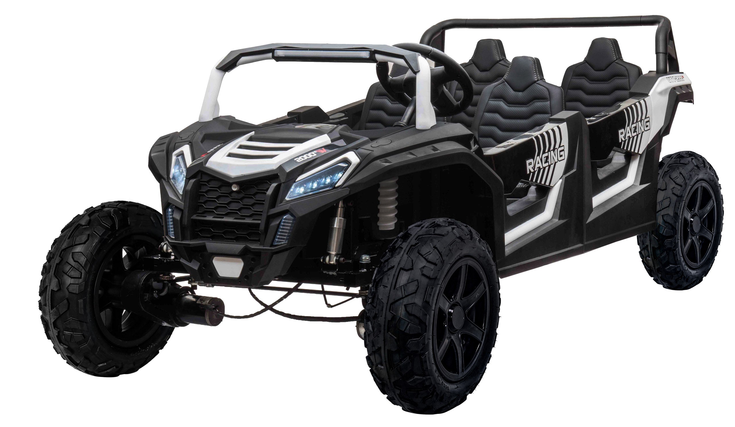 Buggy na akumulator za 4 osobe ATV RACING UTV2000 4x4 - crveni