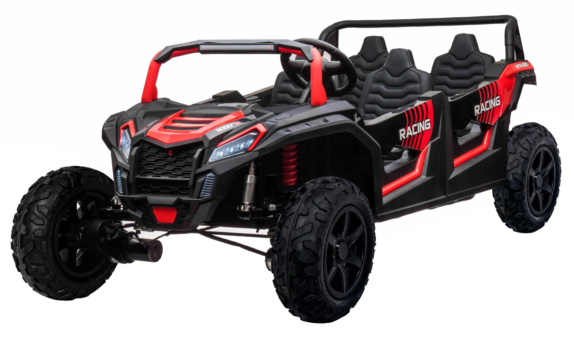 Buggy na akumulator za 4 osobe ATV RACING UTV2000 4x4 - crveni