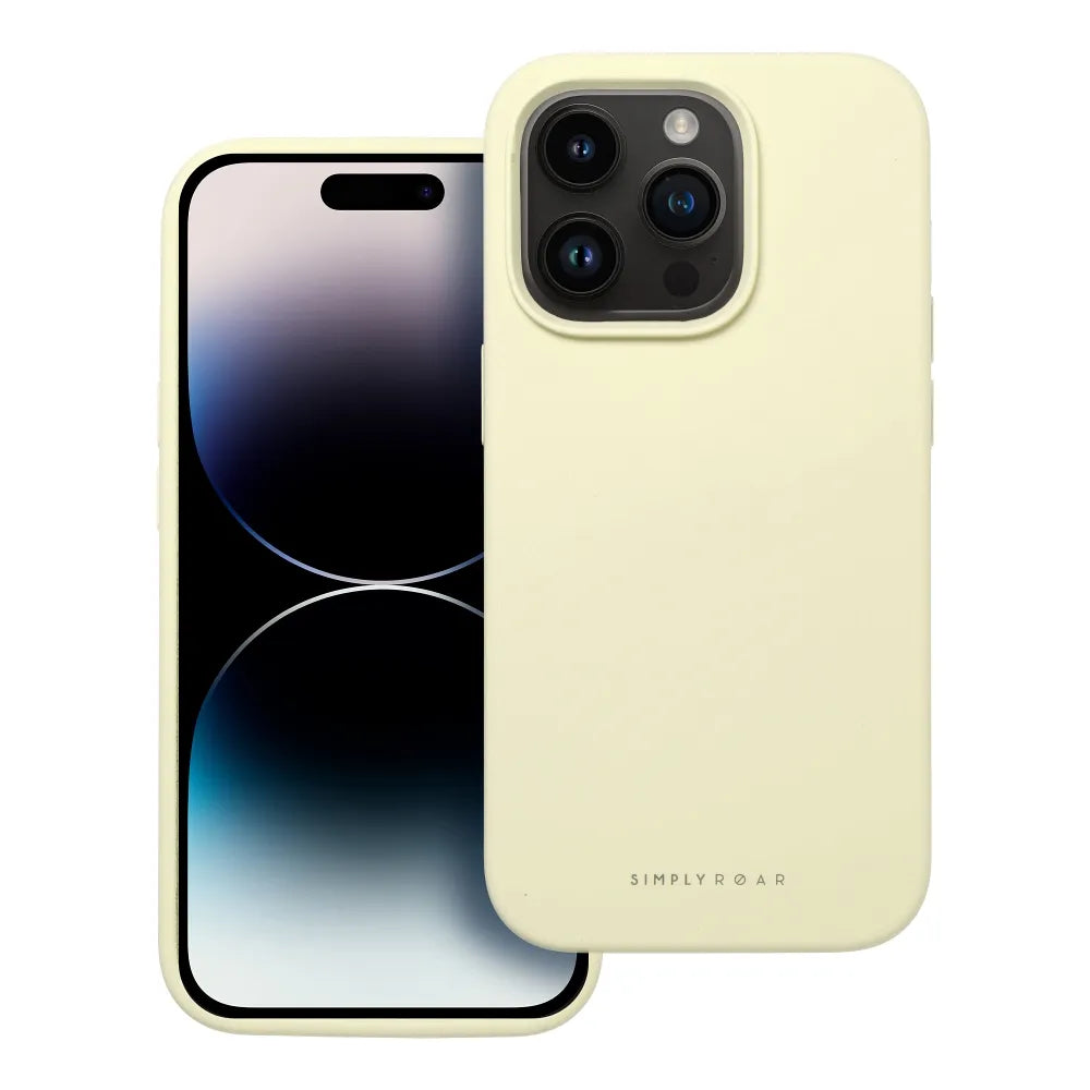 Roar Cloud-Skin maska za iPhone 14 Pro svetlo rumena