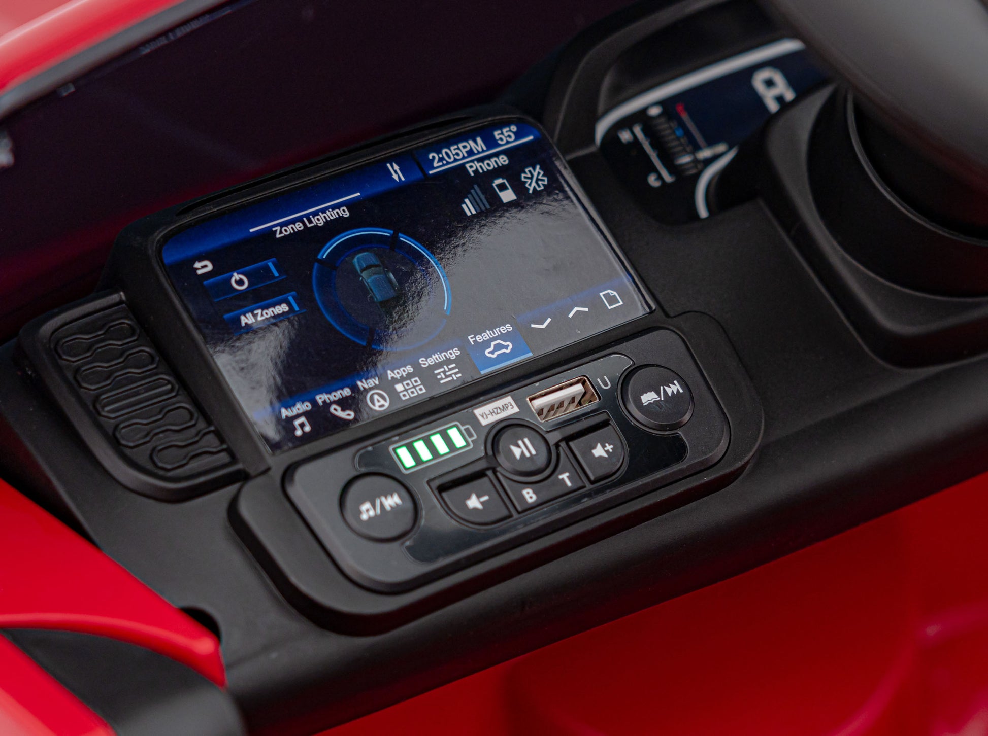 Licencirani auto na akumulator Ford Ranger LIFT - crveni