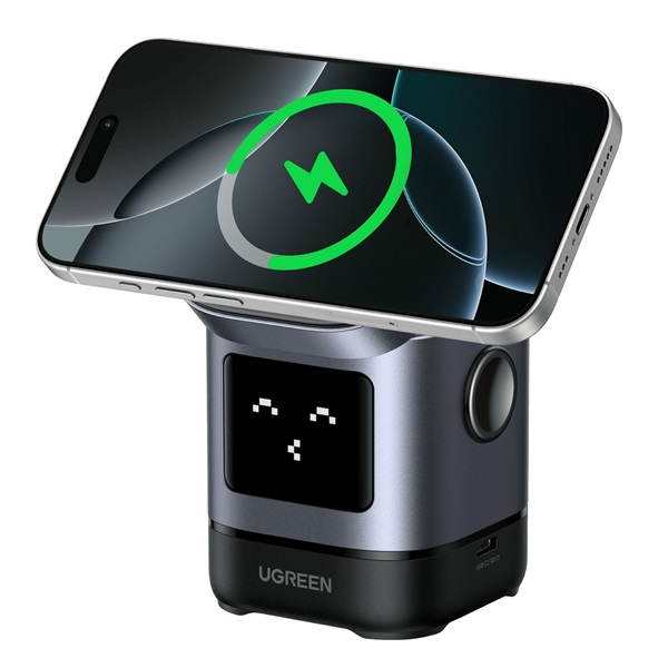 Ugreen 45775 punjač za mobitel Univerzalno Crno, Sivo AC Bežično punjenje Brzo punjenje U zatvorenom