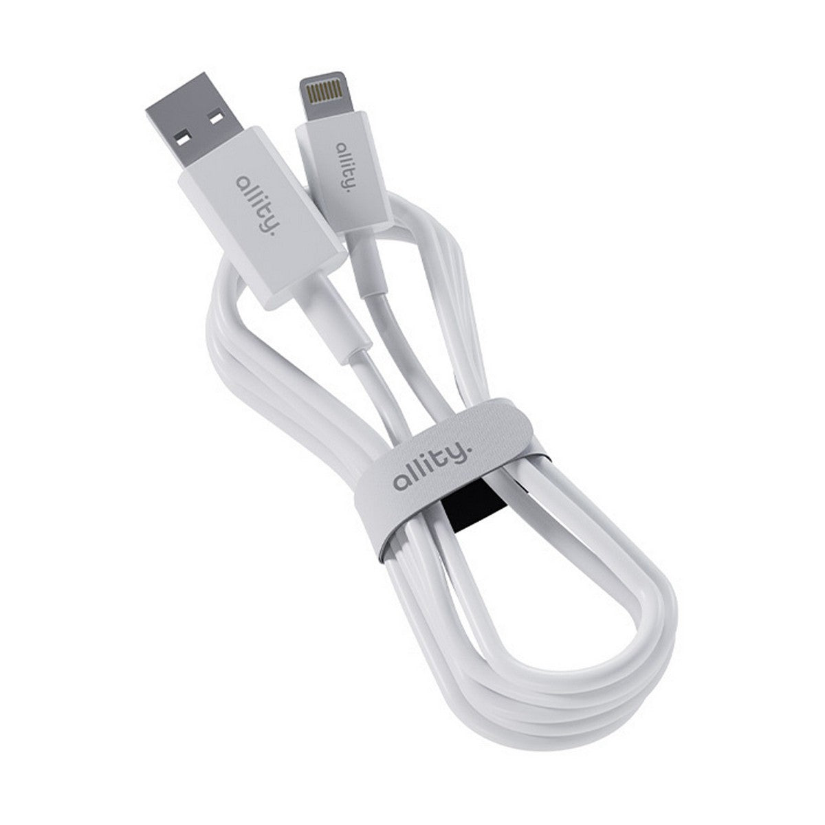 ALLITY kabel USB-a na Lightning 1.0m 2,4A BIJELI