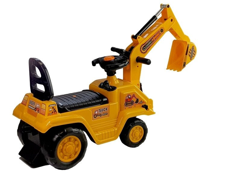 Dječja guralica Excavator arm - žuta